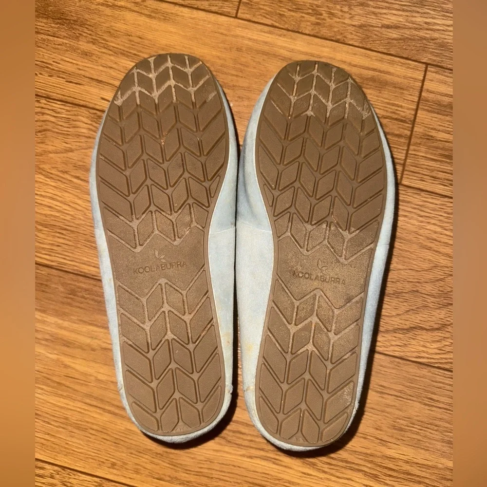 Kookaburra by Ugg Riley Shimmer Moccasins Big Kid Size 2 Blue Gray